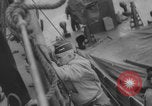 Image of Eisenhower meeting officers HMS Apollo D-Day WW2 Normandy France, 1944, second 19 stock footage video 65675079433