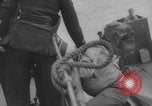 Image of Eisenhower meeting officers HMS Apollo D-Day WW2 Normandy France, 1944, second 21 stock footage video 65675079433