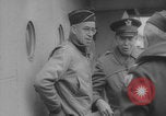 Image of Eisenhower meeting officers HMS Apollo D-Day WW2 Normandy France, 1944, second 25 stock footage video 65675079433
