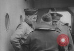 Image of Eisenhower meeting officers HMS Apollo D-Day WW2 Normandy France, 1944, second 26 stock footage video 65675079433