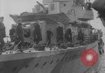 Image of Eisenhower meeting officers HMS Apollo D-Day WW2 Normandy France, 1944, second 30 stock footage video 65675079433