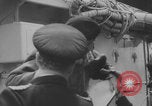 Image of Eisenhower meeting officers HMS Apollo D-Day WW2 Normandy France, 1944, second 35 stock footage video 65675079433