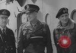 Image of Eisenhower meeting officers HMS Apollo D-Day WW2 Normandy France, 1944, second 41 stock footage video 65675079433