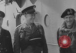Image of Eisenhower meeting officers HMS Apollo D-Day WW2 Normandy France, 1944, second 45 stock footage video 65675079433
