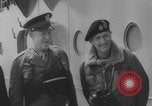 Image of Eisenhower meeting officers HMS Apollo D-Day WW2 Normandy France, 1944, second 46 stock footage video 65675079433