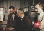 Image of Bruno Rossi teaching a physics class Boston Massachusetts USA, 1957, second 8 stock footage video 65675079456