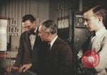 Image of Bruno Rossi teaching a physics class Boston Massachusetts USA, 1957, second 9 stock footage video 65675079456