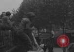 Image of US soldier kisses women girls Paris France, 1944, second 6 stock footage video 65675079491
