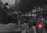 Image of US soldier kisses women girls Paris France, 1944, second 14 stock footage video 65675079491