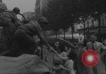 Image of US soldier kisses women girls Paris France, 1944, second 15 stock footage video 65675079491