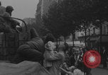 Image of US soldier kisses women girls Paris France, 1944, second 24 stock footage video 65675079491