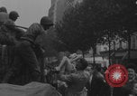 Image of US soldier kisses women girls Paris France, 1944, second 29 stock footage video 65675079491
