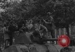 Image of French women and soldiers socialize Paris France, 1944, second 12 stock footage video 65675079494