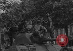 Image of French women and soldiers socialize Paris France, 1944, second 13 stock footage video 65675079494