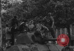 Image of French women and soldiers socialize Paris France, 1944, second 14 stock footage video 65675079494