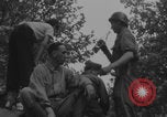 Image of French women and soldiers socialize Paris France, 1944, second 15 stock footage video 65675079494