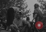 Image of French women and soldiers socialize Paris France, 1944, second 19 stock footage video 65675079494