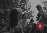 Image of French women and soldiers socialize Paris France, 1944, second 22 stock footage video 65675079494