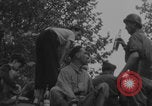 Image of French women and soldiers socialize Paris France, 1944, second 24 stock footage video 65675079494