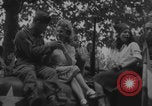 Image of French women and soldiers socialize Paris France, 1944, second 26 stock footage video 65675079494