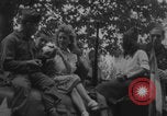 Image of French women and soldiers socialize Paris France, 1944, second 28 stock footage video 65675079494