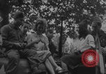 Image of French women and soldiers socialize Paris France, 1944, second 29 stock footage video 65675079494
