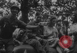 Image of French women and soldiers socialize Paris France, 1944, second 33 stock footage video 65675079494