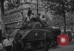 Image of French women and soldiers socialize Paris France, 1944, second 37 stock footage video 65675079494