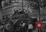 Image of French women and soldiers socialize Paris France, 1944, second 47 stock footage video 65675079494
