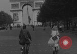 Image of US soldier with K-ration biscuit Paris France, 1944, second 15 stock footage video 65675079495