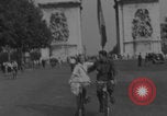 Image of US soldier with K-ration biscuit Paris France, 1944, second 25 stock footage video 65675079495