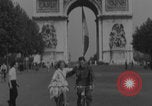 Image of US soldier with K-ration biscuit Paris France, 1944, second 31 stock footage video 65675079495