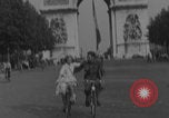 Image of US soldier with K-ration biscuit Paris France, 1944, second 33 stock footage video 65675079495