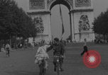 Image of US soldier with K-ration biscuit Paris France, 1944, second 35 stock footage video 65675079495
