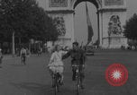Image of US soldier with K-ration biscuit Paris France, 1944, second 38 stock footage video 65675079495