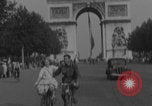 Image of US soldier with K-ration biscuit Paris France, 1944, second 42 stock footage video 65675079495