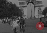 Image of US soldier with K-ration biscuit Paris France, 1944, second 43 stock footage video 65675079495