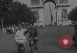 Image of US soldier with K-ration biscuit Paris France, 1944, second 44 stock footage video 65675079495