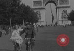 Image of US soldier with K-ration biscuit Paris France, 1944, second 46 stock footage video 65675079495
