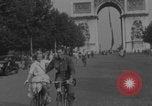 Image of US soldier with K-ration biscuit Paris France, 1944, second 47 stock footage video 65675079495