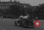 Image of US soldier with K-ration biscuit Paris France, 1944, second 51 stock footage video 65675079495