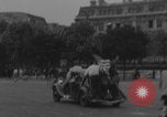 Image of US soldier with K-ration biscuit Paris France, 1944, second 56 stock footage video 65675079495