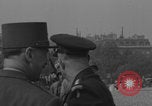 Image of Generals Dwight Eisenhower Omar Bradley Jacques Leclerc posing Paris France, 1944, second 18 stock footage video 65675079496