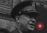 Image of Generals Dwight Eisenhower Omar Bradley Jacques Leclerc posing Paris France, 1944, second 25 stock footage video 65675079496