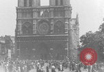 Image of French 2nd Armored Division tanks arrival Notre Dame Paris Paris France, 1944, second 1 stock footage video 65675079501