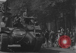 Image of French 2nd Armored Division tanks arrival Notre Dame Paris Paris France, 1944, second 16 stock footage video 65675079501