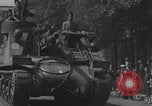 Image of French 2nd Armored Division tanks arrival Notre Dame Paris Paris France, 1944, second 17 stock footage video 65675079501