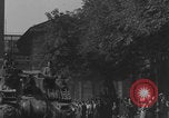 Image of French 2nd Armored Division tanks arrival Notre Dame Paris Paris France, 1944, second 24 stock footage video 65675079501