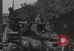Image of French 2nd Armored Division tanks arrival Notre Dame Paris Paris France, 1944, second 27 stock footage video 65675079501