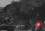 Image of French 2nd Armored Division tanks arrival Notre Dame Paris Paris France, 1944, second 33 stock footage video 65675079501